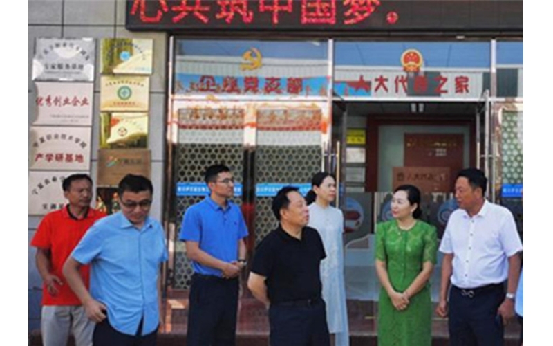 銀川市委常委、紀(jì)委書記、監(jiān)委主任劉智峰一行赴銀川伊百盛面對面問需求，實(shí)打?qū)嵔怆y題